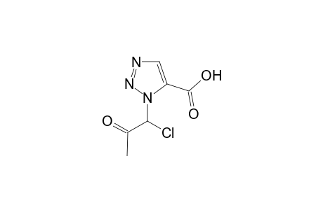 (+-)-1-(1-Chloro-2-oxopropyl)-1H-1,2,3-trizole-5-carboxaylic acid