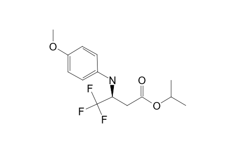 (+/-)-ISOPROPYL-4,4,4-TRIFLUORO-3-(4-METHOXYANILINO)-BUTANOATE