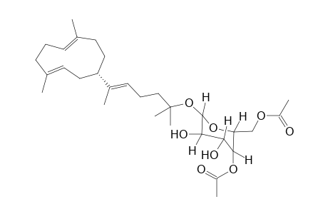 [3-acetoxy-6-[(E)-5-[(1S,3E,7E)-4,8-dimethylcyclodeca-3,7-dien-1-yl]-1,1-dimethyl-hex-4-enoxy]-4,5-dihydroxy-tetrahydropyran-2-yl]methyl acetate