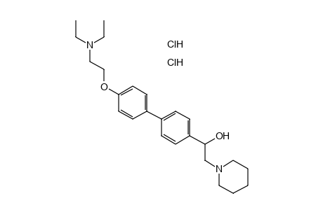 alpha-{4'-[2-(DIETHYLAMINO)ETHOXY]-4-BIPHENYLYL}-1-PIPERIDINEETHANOL, DIHYDROCHLORIDE