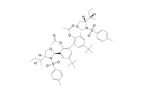 2,2'-DIACETOXY-5,5'-DI-TERT.-BUTYL-3,3'-BIS-[(2S,4S)-3-(4-METHYLBENZENESULFONYL)-4-[(1S)-1-METHYLPROPYL)-1,3-OXAZOLIDINYL]-BIPHENYL