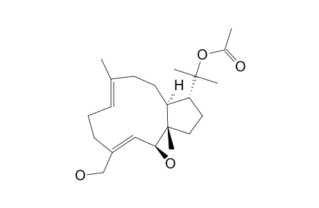 (1-R*,2-R*,3-E,7-E,11-R*,12-S*)-18-O-ACETYL-DOLABELLA-3,7-DIEN-2,16,18-TRIOL