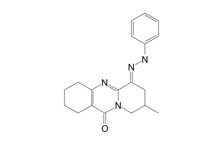 (Z)-8-METHYL-6-PHENYLHYDRAZONO-1,2,3,4,6,7,8,9-OCTAHYDRO-11H-PYRIDO-[2.1-B]-QUINAZOLIN-11-ONE