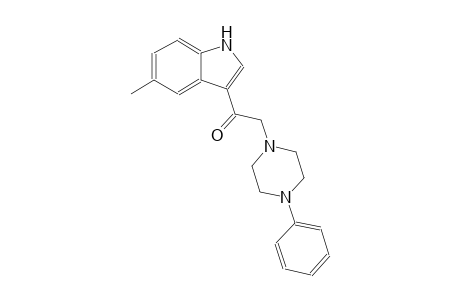 1-(5-methyl-1H-indol-3-yl)-2-(4-phenyl-1-piperazinyl)ethanone