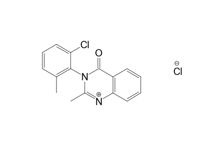 3-(6-CHLORO-o-TOLYL)-2-METHYL-4(3H)-QUINAZOLINONE, MONOHYDROCHLORIDE