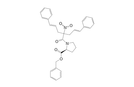 BENZYL-N-[2-NITRO-2,2-BIS-(3-PHENYLPROP-2-EN-1-YL)-ACETYL]-L-PROLINATE;BENZYL-N-[2-NITRO-5-PHENYL-2-(3-PHENYLPROP-2-EN-1-YL)-PENT-4-ENOYL]-L-PROLINATE;CPD-#7B