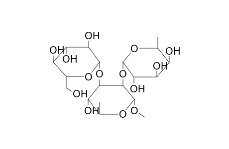 METHYL 2-O-(ALPHA-L-FUCOPYRANOSYL)-3-O-(BETA-D-GLUCOPYRANOSYL)-ALPHA-L-RHAMNOPYRANOSE