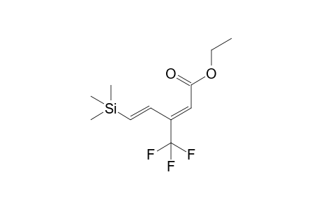 (2E,4E)-3-(trifluoromethyl)-5-trimethylsilyl-penta-2,4-dienoic acid ethyl ester