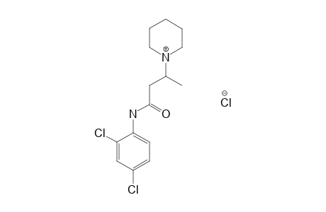 2',4'-dichloro-3-piperidinobutyranillide, monohydrochloride