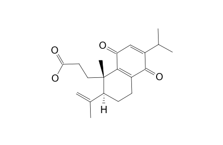 CALLICARPIC_ACID_B;3-[(1-2,2-S)-6-ISOPROPYL-1-METHYL-5,8-DIOXO-2-(PROP-1-EN-2-YL)-1,2,3,4,5,8-HEXAHYDRONAPHTHALEN-1-YL]-PROPANOIC-ACID