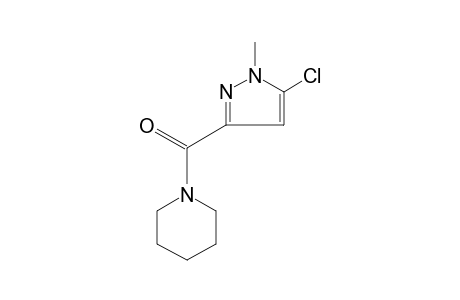 1-[(5-chloro-1-methylpyrazol-3-yl)carbonyl]piperidine