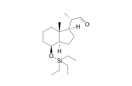 (8S,20S)-Des-A,B-8-[(triethylsilyl)oxy]-20-(formyl)-pregnane