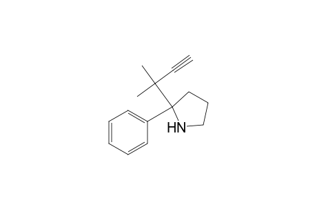 2-(2-methylbut-3-yn-2-yl)-2-phenylpyrrolidine