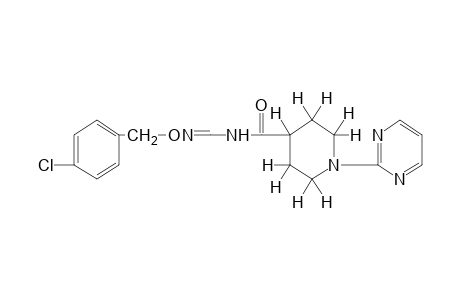 N-FORMYL-1-(2-PYRIMIDINYL)ISONIPECOTAMIDE, N-[O-(p-CHLOROBENZYL)OXIME]