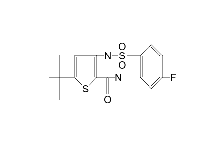 5-tert-butyl-3-(p-fluorobenzenesulfonamido)-2-thiophenecarboxamide