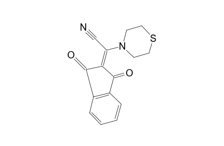 alpha-(1,3-dioxo-2-indanylidene)-4-thiomorpholineacetonitrile