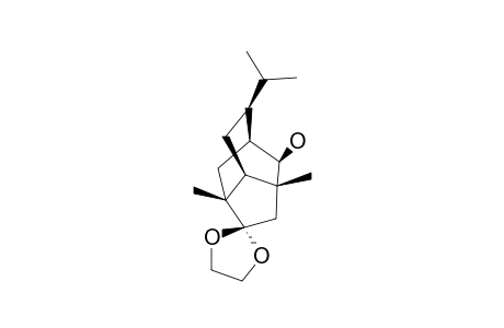 (-)-(1S,2R,3R,6R,7R,9S)-5,5-ETHYLENEDIOXY-9-ISOPROPYL-3,6-DIMETHYLTRICYCLO-[4.3.1.0-(3,7)]-DECAN-2-OL