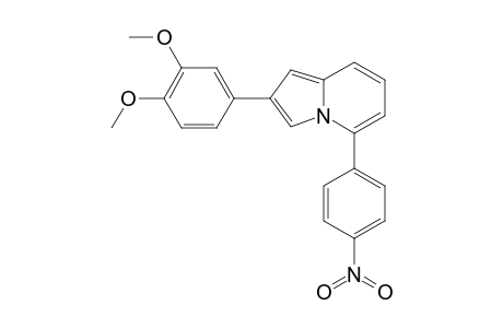 2-(3,4-Dimethoxyphenyl)-5-(4-nitrophenyl)indolizine