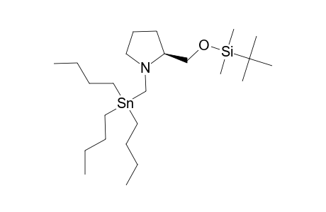 (2S)-2-(TERT.-BUTYLDIMETHYLSILYLOXYMETHYL)-N-(TRIBUTYLSTANNYLMETHYL)-PYRROLIDINE