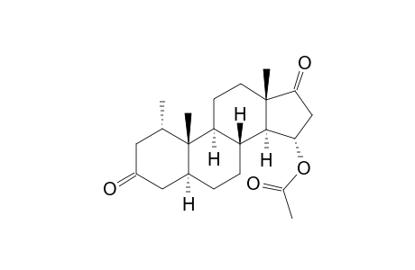 (1-alpha,5-alpha,15-alpha)-15-Acetoxy-1-methylandrostane-3,17-dione