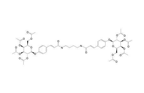 N,N-BIS-[4-(2,3,4,6-TETRA-O-ACETYL-BETA-D-GALACTOPYRANOSYL-OXY)-(E)-BENZENEPROPENYL]-1,4-BUTANEDIAMINE