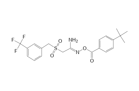 O-(p-tert-butylbenzoyl)-2-{[m-(trifluoromethyl)benzyl]sulfonyl}acetamidoxime