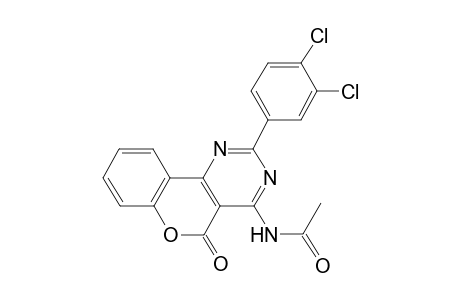 acetamide, N-[2-(3,4-dichlorophenyl)-5-oxo-5H-[1]benzopyrano[4,3-d]pyrimidin-4-yl]-