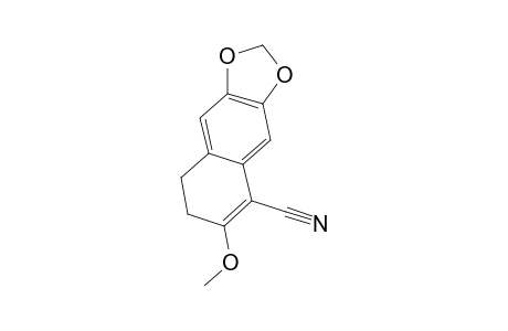 7,8-dihydro-6-methoxynaphtho[2,3-d]-1,3-dioxole-5-carbonitrile