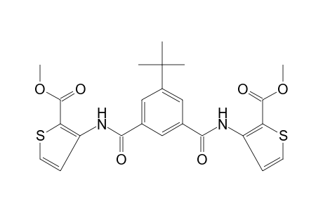 3,3'-(5-tert-butylisophthalamido)di-2-thiophenecarboxylic acid, dimethyl ester