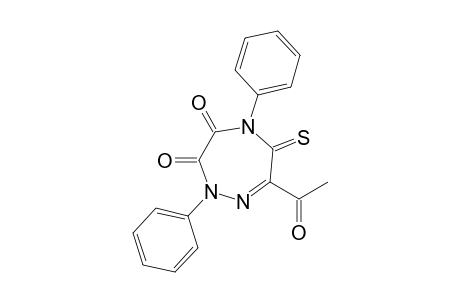 7-Acetyl-2,5-diphenyl-6-sulfanylidene-1,2,5-triazepine-3,4-dione