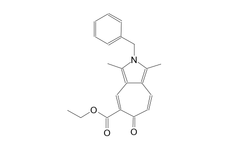 cyclohepta[c]pyrrole-5-carboxylic acid, 2,6-dihydro-1,3-dimethyl-6-oxo-2-(phenylmethyl)-, ethyl ester