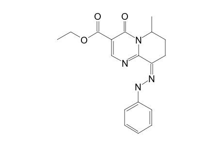 ETHYL-Z-6-METHYL-4-OXO-9-PHENYLHYDRAZONO-6,7,8,9-TETRAHYDRO-4H-PYRIDO-[1,2-A]-PYRIMIDINE-3-CARBOXYLATE