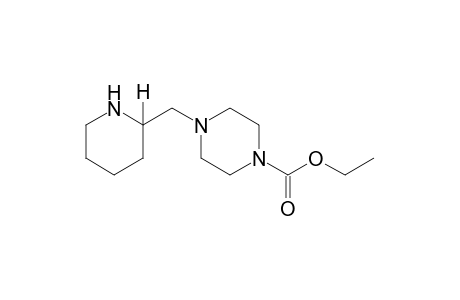 4-[(2-piperidyl)methyl]-1-piperazinecarboxylic acid, ethyl ester