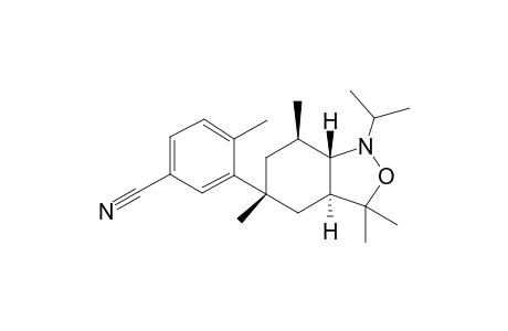 rac-3-((3aS,5R,7R,7aS)-1-isopropyl-3,3,5,7-tetramethyloctahydrobenzo[c]isoxazol-5-yl)-4-Toluonitrile