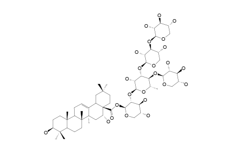 28-O-[XYLOPYRANOSYL-(1->3)-XYLOPYRANOSYL-(1->3)-[XYLOPYRANOSYL-(1->4)]-RHAMNOPYRANOSYL-(1->2)-XYLOPYRANOSYL]-ECHINOCYSTIC-ACID-ESTER