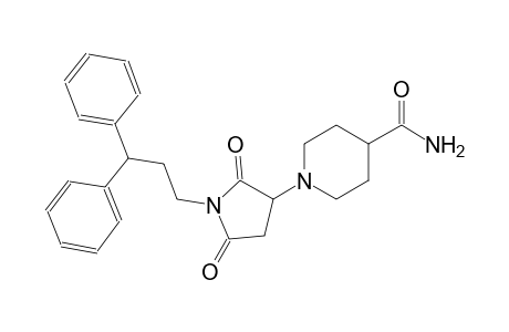 1-[1-(3,3-diphenylpropyl)-2,5-bis(oxidanylidene)pyrrolidin-3-yl]piperidine-4-carboxamide