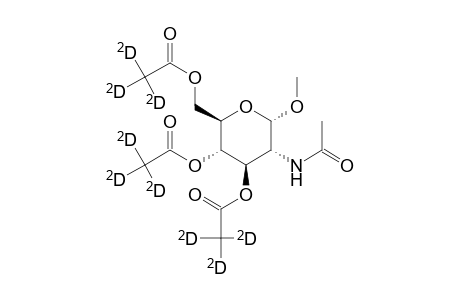 Methyl-2-acetamido-2-desoxy-3,4,6-tri-O-trideuterO-acetyl-.alpha.-D-glucopyranoside