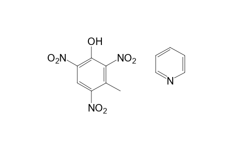 2,4,6-trinitro-m-cresol, compound with pyridine