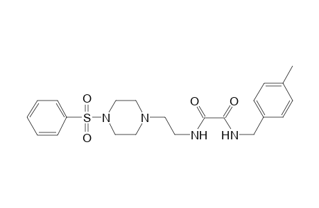 ethanediamide, N~1~-[(4-methylphenyl)methyl]-N~2~-[2-[4-(phenylsulfonyl)-1-piperazinyl]ethyl]-