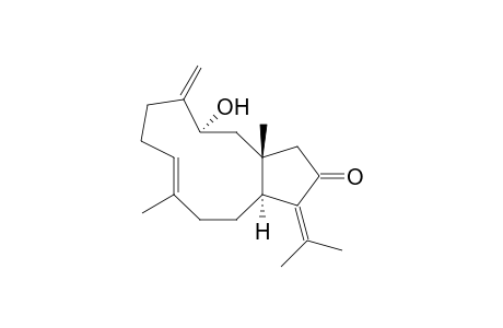 3-(R*)-HYDROXY-13-KETO-1-(R*),11-(S*)-DOLABELL-4-(16),7-(E),12-(18)-TRIENE