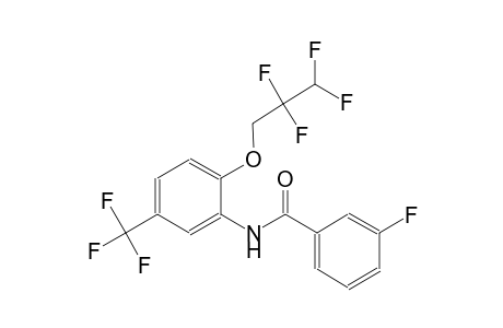 3-Fluoro-N-[2-(2,2,3,3-tetrafluoropropoxy)-5-(trifluoromethyl)phenyl]benzamide