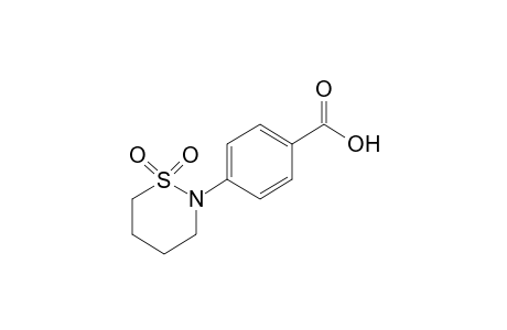 p-(tetrahydro-2H-1,2-thiazin-2-yl)benzoic acid, S,S-dioxide