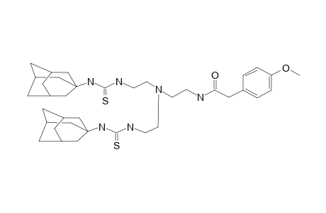 N-[2-BIS-[2-[[[TRICYCLO-[3.3.1.1(3,7)]-DEC-1-YLAMINO]-THIOXOMETHYL]-AMINO]-ETHYL]]-(4-METHOXYPHENYL)-ACETAMIDE]