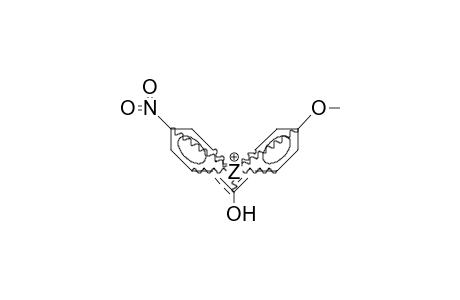 4-Nitrophenyl-4-methoxyphenyl-hydroxy-carbenium cation