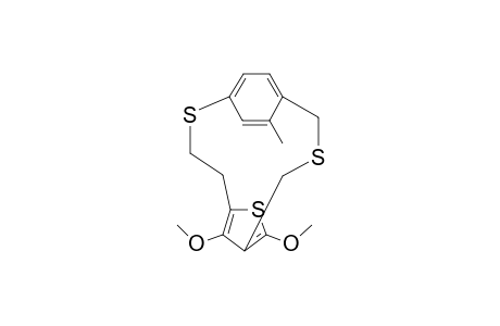 5,8-dimethoxy-16-methyl-2,11-dithia[3]paracyclo[3](2,4)thiophenophane