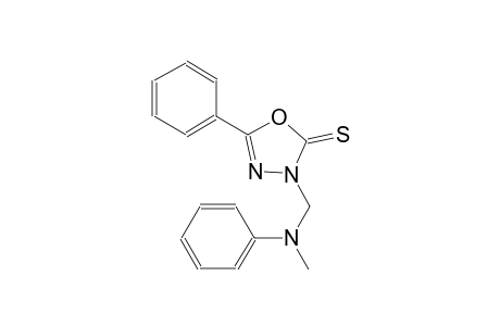 3-[(methylanilino)methyl]-5-phenyl-1,3,4-oxadiazole-2(3H)-thione