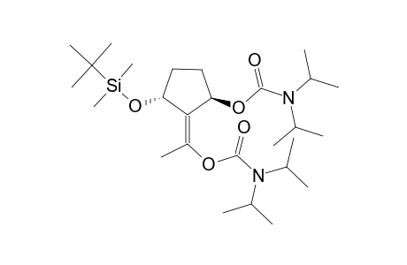 TRANS-(-)-[1R,3R,2(1E)]-3-(TERT.-BUTYLDIMETHYLSILYLOXY)-2-[1-(N,N-DIISOPROPYLCARBAMOYLOXY)-ETHYLIDENE]-CYCLOPENTYL-N,N-DIISOPROPYLCARBAMATE