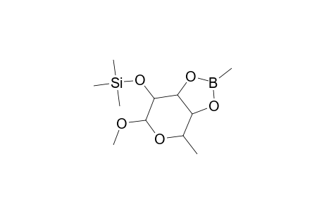 .alpha.-L-Galactopyranoside, methyl 6-deoxy-2-O-(trimethylsilyl)-, cyclic methylboronate