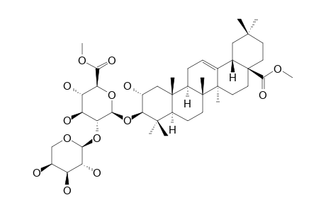 3-O-[ALPHA-L-ARABINOPYRANOSYL-(1->2)]-6-O-METHYL-BETA-D-GLUCURONOPYRANOSYL-METHYL-MASLINATE