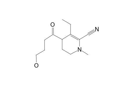 1-Methyl-2-cyano-3-ethyl-4-(1'-oxo-4'-hydroxy-butyl)-2-piperideine